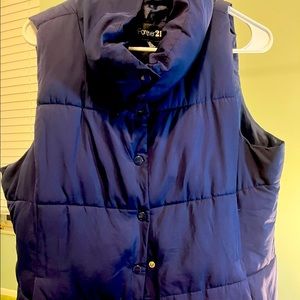Forever 21 blue vest